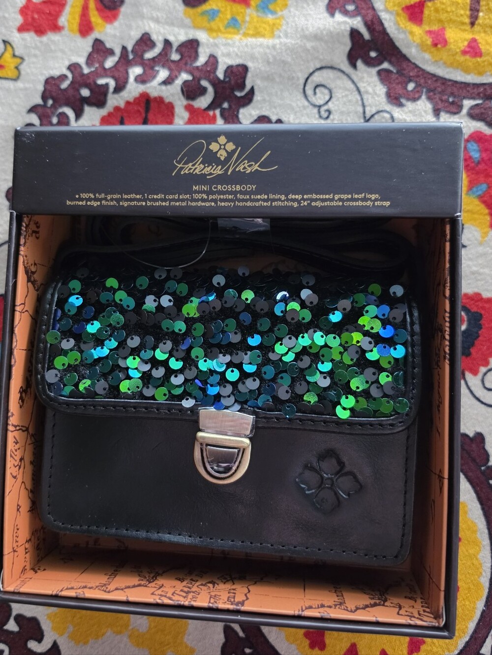 Mini Lanza Gift Box - Payettes and Velvet Dark Green - Picture 2 of 6
